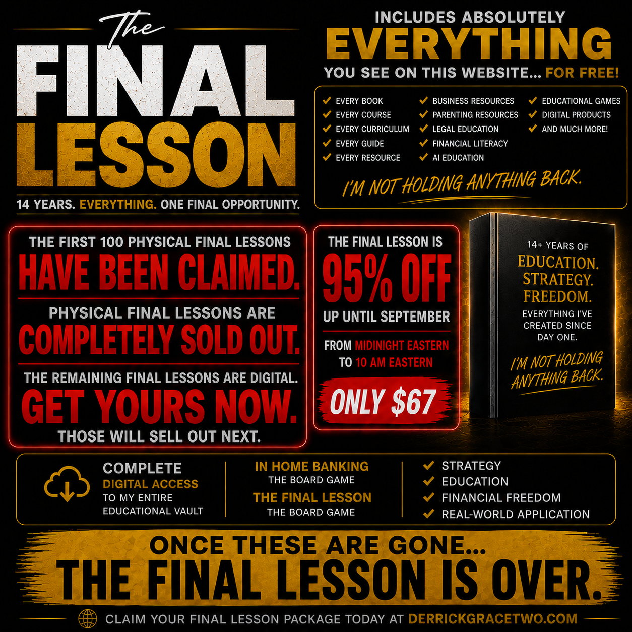 The Final Lesson (DG's Entire Body Of Work) 95% Off Until 10AM