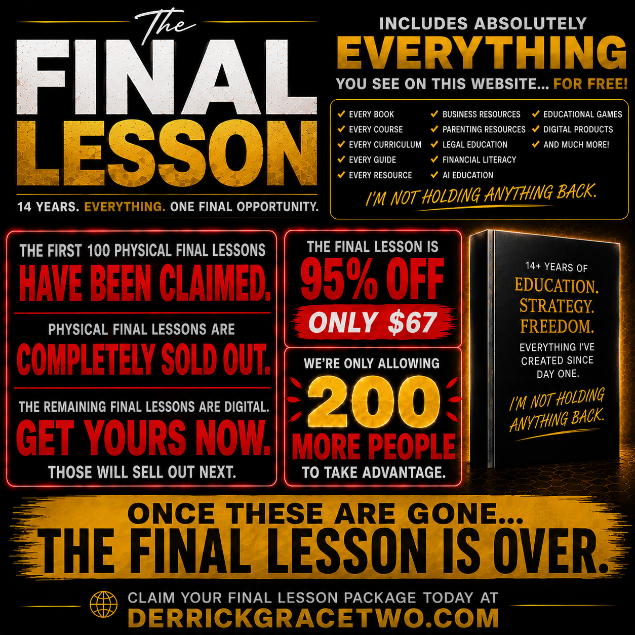 The Final Lesson (DG's Entire Body Of Work) 95% Off