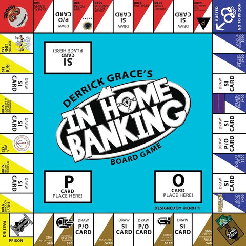 Derrick Grace's In Home Banking Board Game Edition 1 top SEALED